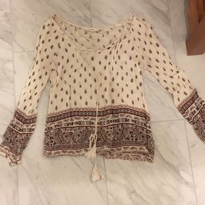 Boho peasant top